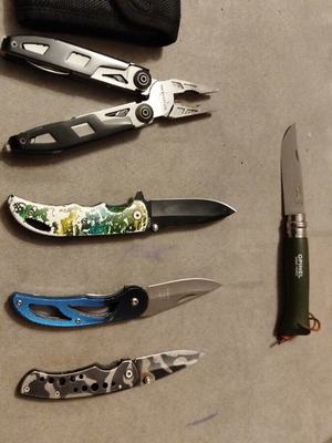 Opinel and EDC set used, gift included