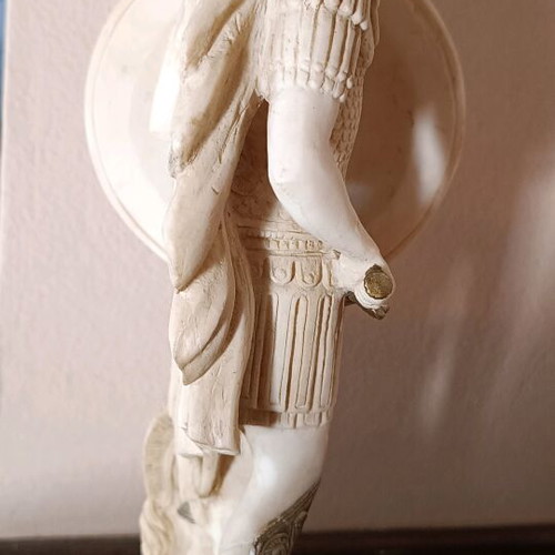 Alexander the Great statue new alabaster with museum patina