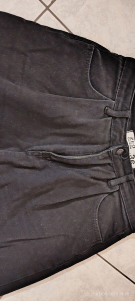 Τζην γυναικείο με πιέτες χονδρό πανί Size 36