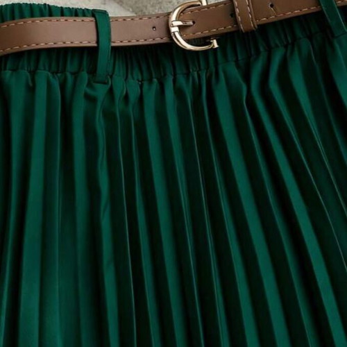 Skirt and shirt set new green