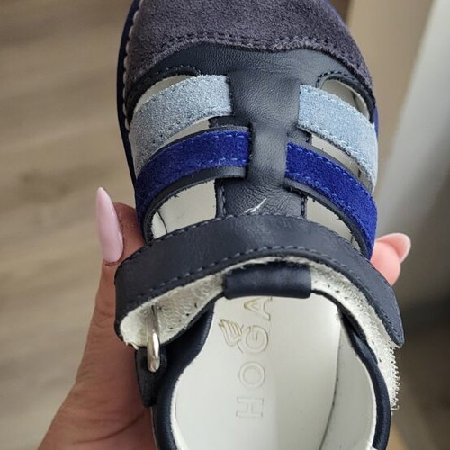 Hogan junior sandals size 21, blue leather