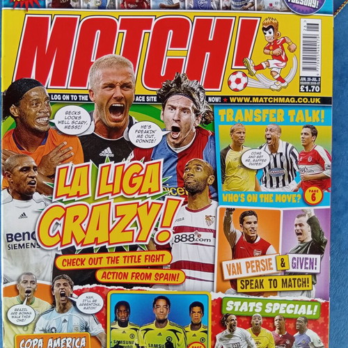 Match Football Magazine issue 26/6-2/7/2007 like new with Everton posters