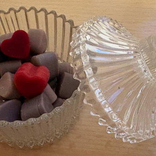 Wax melts heart shapes new soy wax