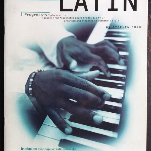 Just Latin Progressive Piano Solos sheet music like new