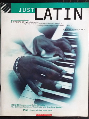 Just Latin Progressive Piano Solos sheet music like new