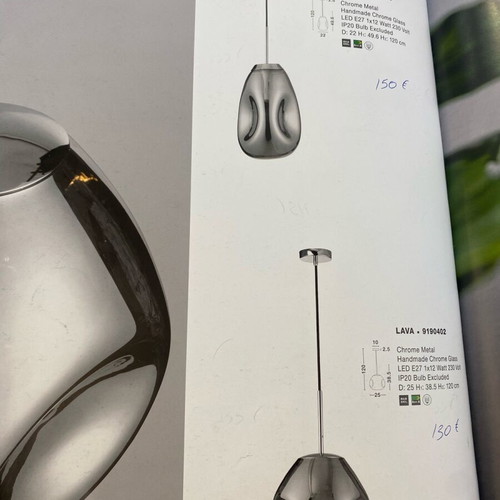 Lava Magic pendant lights set of 3, new, Nova Luce 9190402