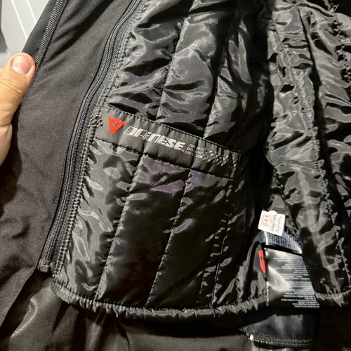 Dainese motorcycle jacket used, size 58 XL with back and shoulder protectors