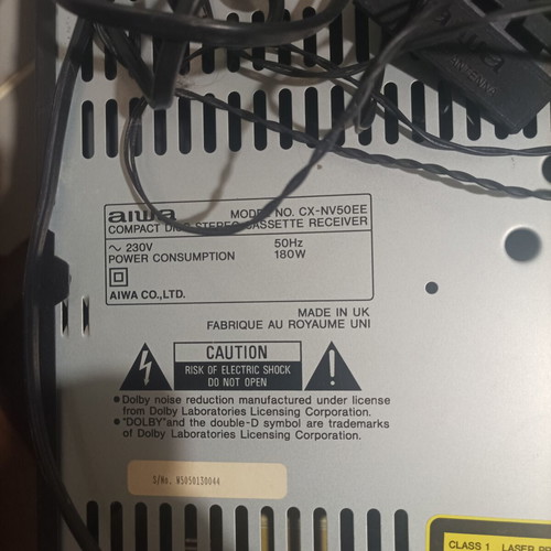 Aiwa NSX V50 sound system used for spare parts
