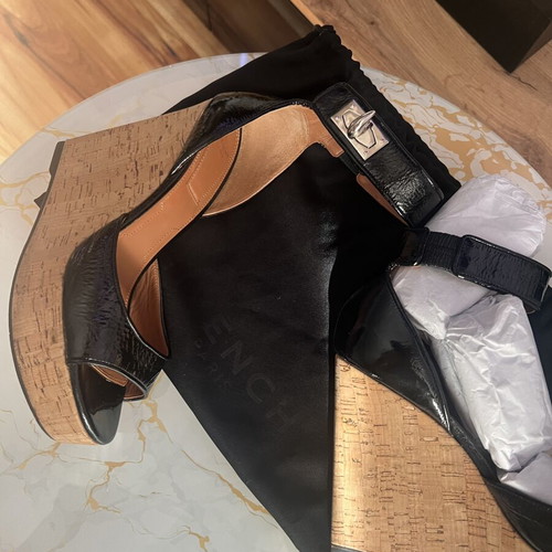 Givenchy platform sandals, black