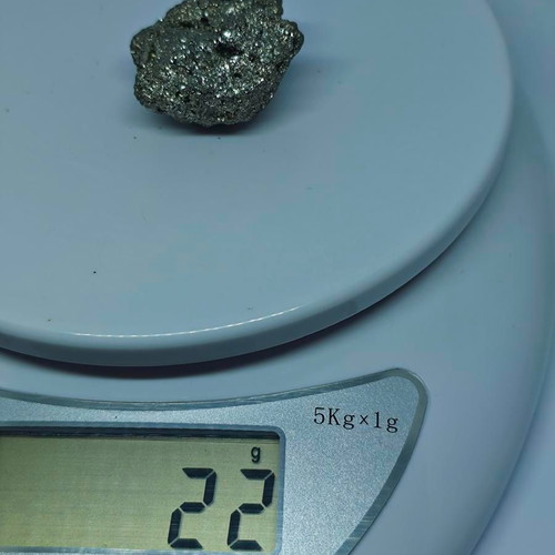 Natural pyrite crystal 22g like new with intense metallic shine