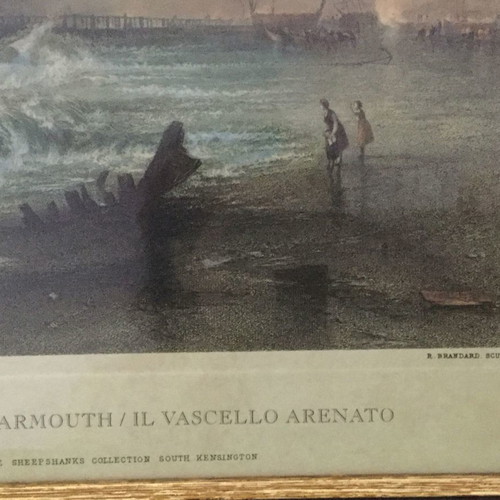 Lithograph with frame based on J.M.W. Turner artwork, new