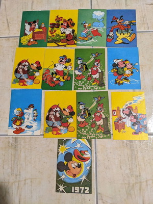 Κάρτες Ντίσνεϊ του 1971, σετ 13 τεμαχίων