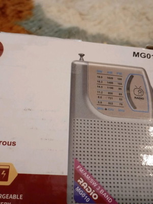 Radio new with rechargeable battery