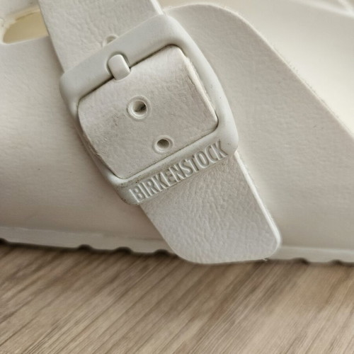Birkenstock Boston slippers, size 45, white