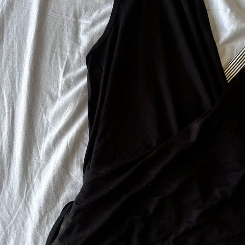 Kazi Line black and white sleeveless wrap top XL/XXL