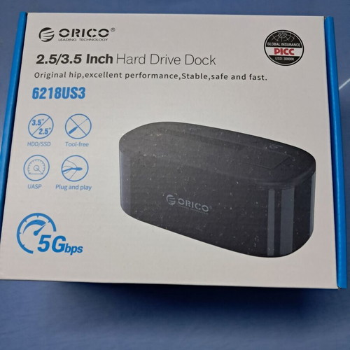 Orico 2.5/3.5 external hard drive dock new