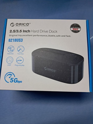 Orico 2.5/3.5 external hard drive dock new