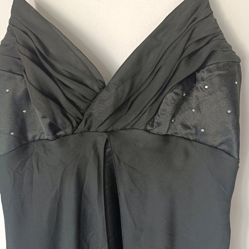 Maxi dress with straps and rhinestones size 2XL like new, black