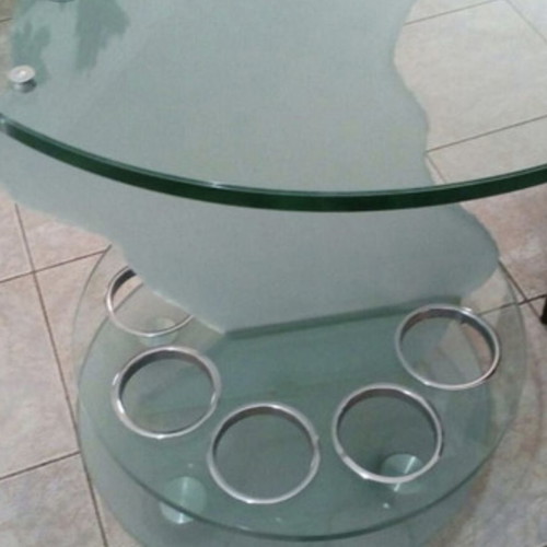 Glass trolley bar like new special design