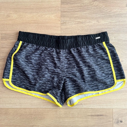 Venice Beach women's beach swimming shorts like new, size XL, black and yellow