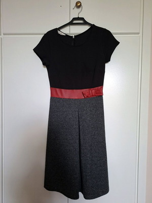 Dress black and grey like new, size S