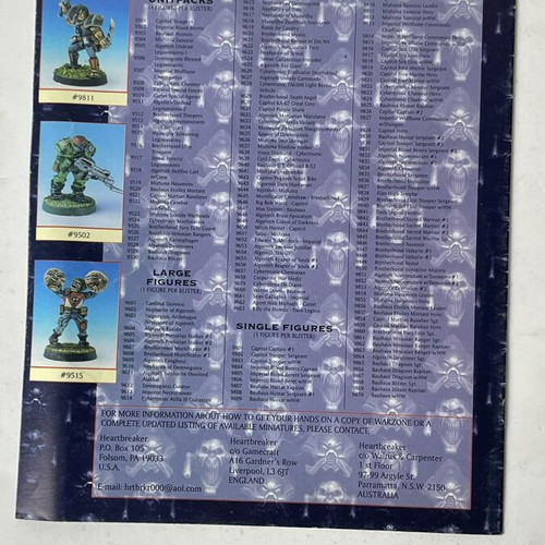 Chronicles from the Warzone #5 1997 tabletop wargame magazine used