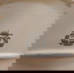  Μεγάλο διακοσμητικό πιάτο με μπρούτζινο σταντ