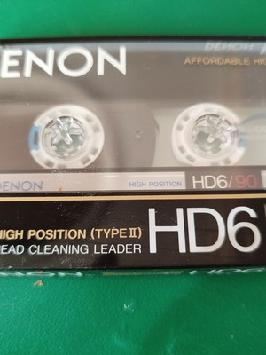Denon HD6 90 cassette tapes new, Type II Chrome