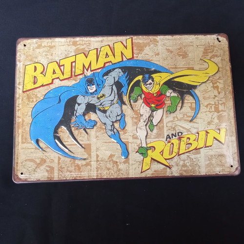 Metal Batman and Robin frame used, 1990-2000 decade
