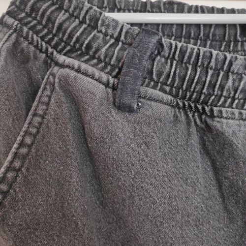 Denim cargo shorts XL black and grey like new