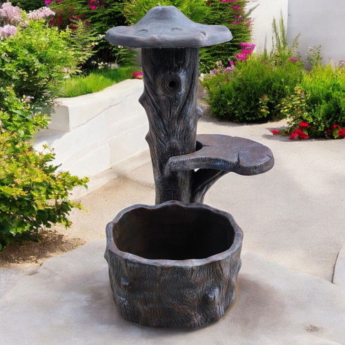 Isabella Concrete Fountain in Brown Color, New