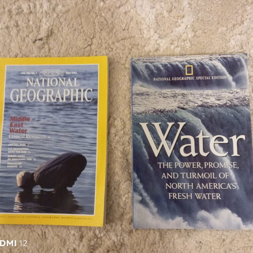 National Geographic two used issues about water, American edition