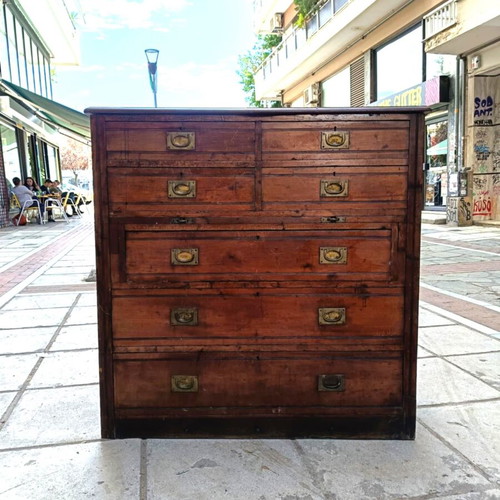 British military chest of drawers used, late 19th century