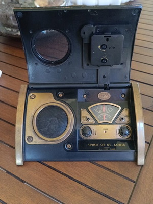Spirit of St. Louis Rolltop radio alarm clock like new