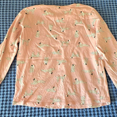 Zara children's long-sleeve top with Dalmatian dogs, 9-10 years