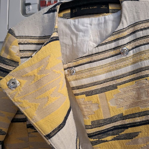 Zara jacket used, gray and yellow, size S/M