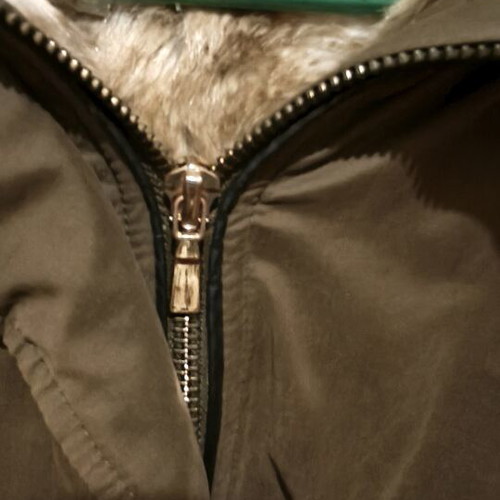 Women's Trafaluc parka jacket used, green, size M