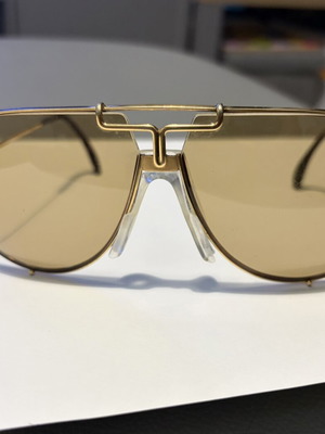 Vintage Cazal 901 Targa Design sunglasses used, gold frame, brown gradient lenses