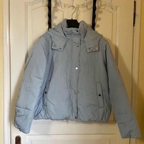 M&S women's padded jacket new with tags, soft blue, size EUR 46 UK 18