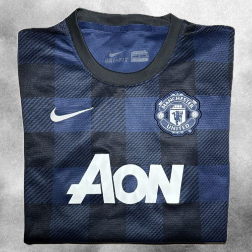 Nike Manchester United Jersey Blue and Black Checkered like new