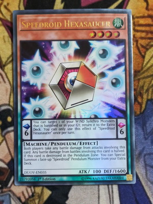 Speedroid Hexasaucer Ultra Rare κάρτα Yu-Gi-Oh!