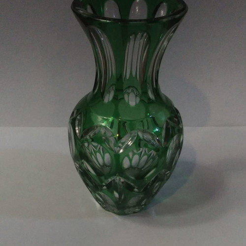 Nachtmann vase “Bamberg”, colored Germany lead crystal.