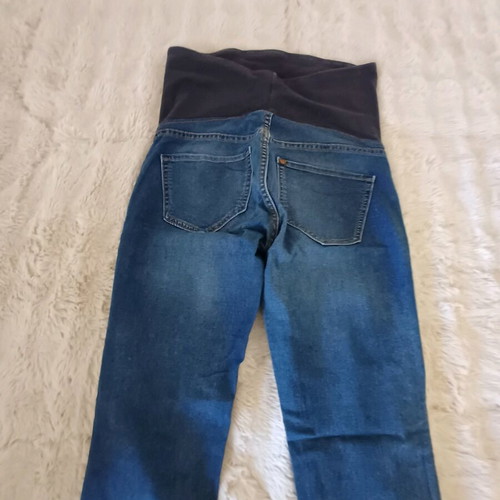 H&M maternity jeans blue like new, soft fabric