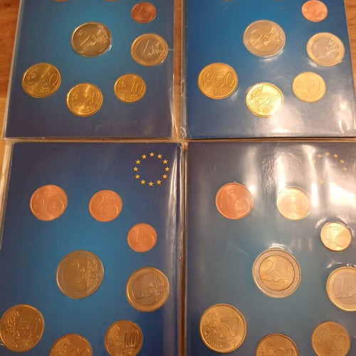 Σετ ευρώ κερμάτων σαν καινούργιο, Luxemburg 2002, Portugal 2002, Latvia 2014, Spain 2008