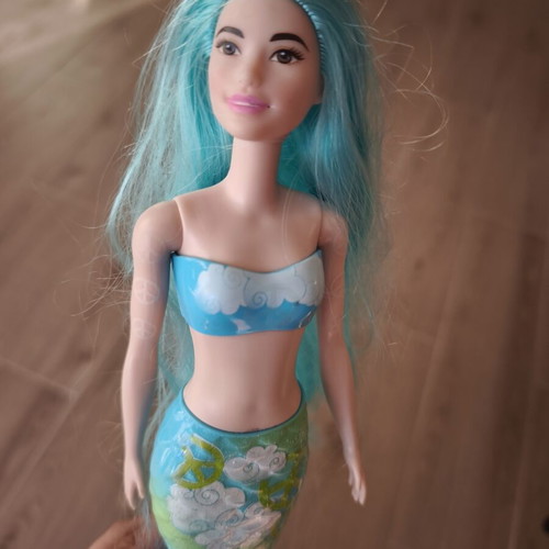 Barbie Mermaid 2021 Mattel doll used, original collectible