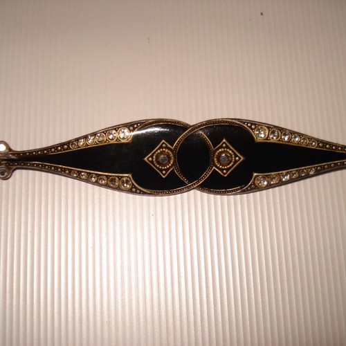Catherine Popesco France vintage pin used 9.6cm 2cm