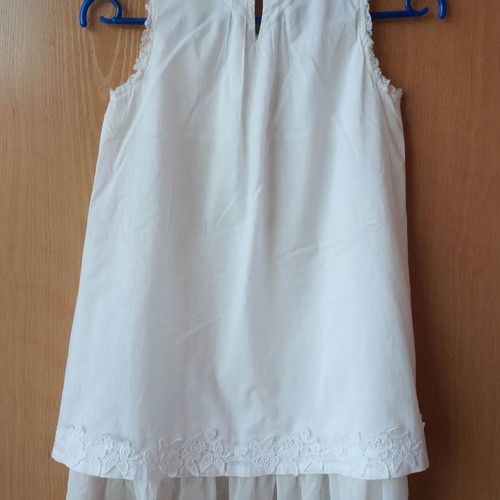 White dress for girl 9-10 years almost unused