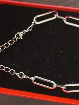 Bracelet like new, high-quality steel, silver color