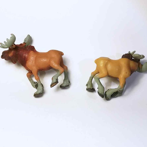 Genuine plastic Rutt and Tuke figures used, Brother Bear Disney, pack of 2