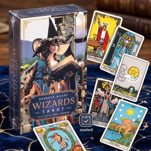 Wizards Tarot deck 78 cards by Barbara Moore like new